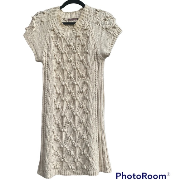 525 America Beige Tan Khaki Sweater Dress Size Small - Picture 2 of 5